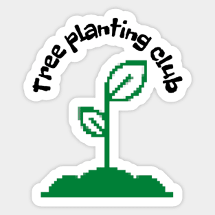 Tree panting club Sticker